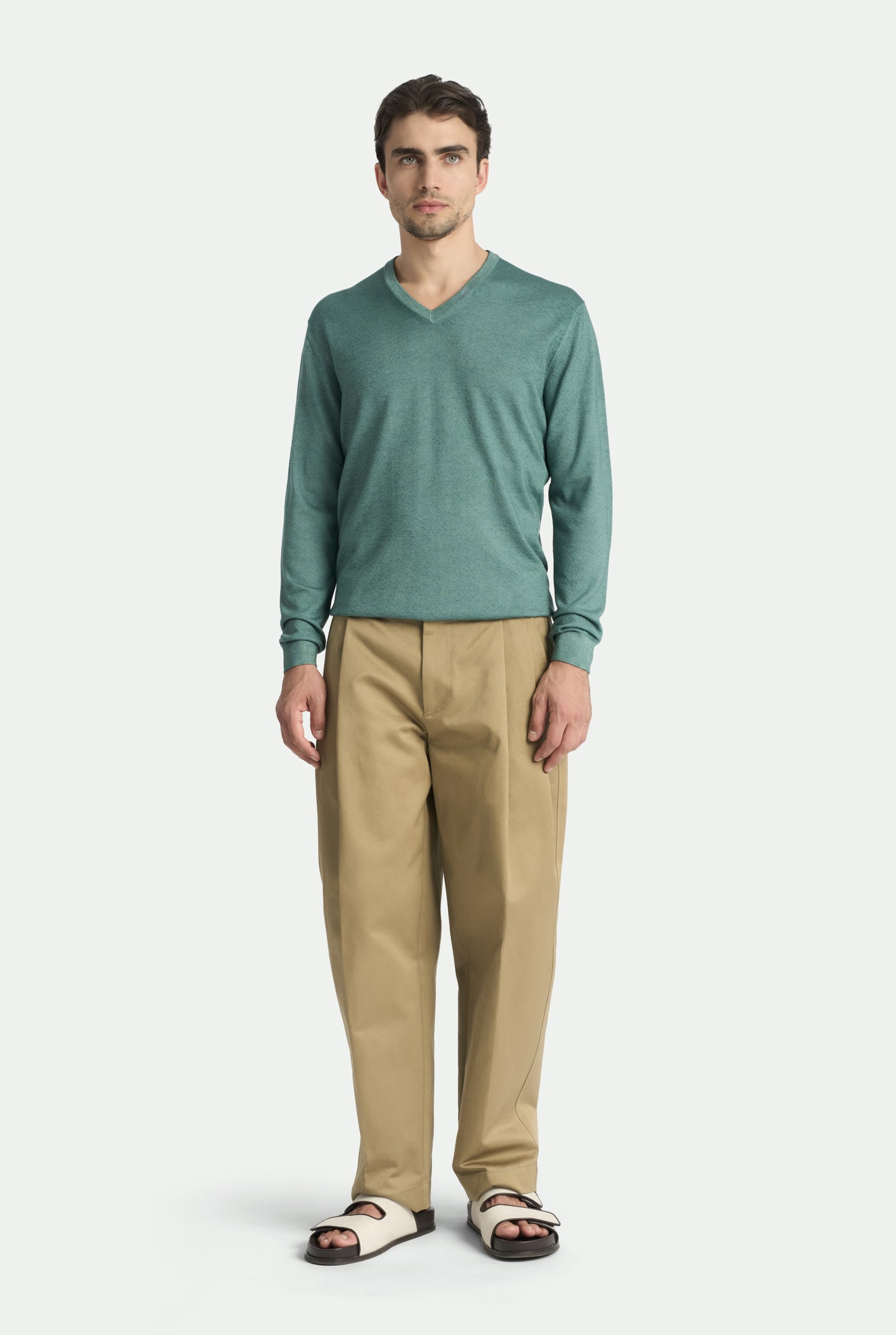 malo リネンスラックス Men's Elegant Trousers in fine yarns | MALO